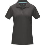 Vue 2 de Polo Graphite bio manches courtes femme