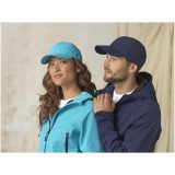 Vue 4 de Casquette 6 panneaux de 110 g/m² Mica GRS recyclée ajustée