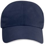 Vue 6 de Casquette sandwich 6 panneaux de 110 g/m² Morion GRS recyclée ajustable