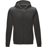 Vue 2 de Sweat full zip à capuche Ruby bio homme