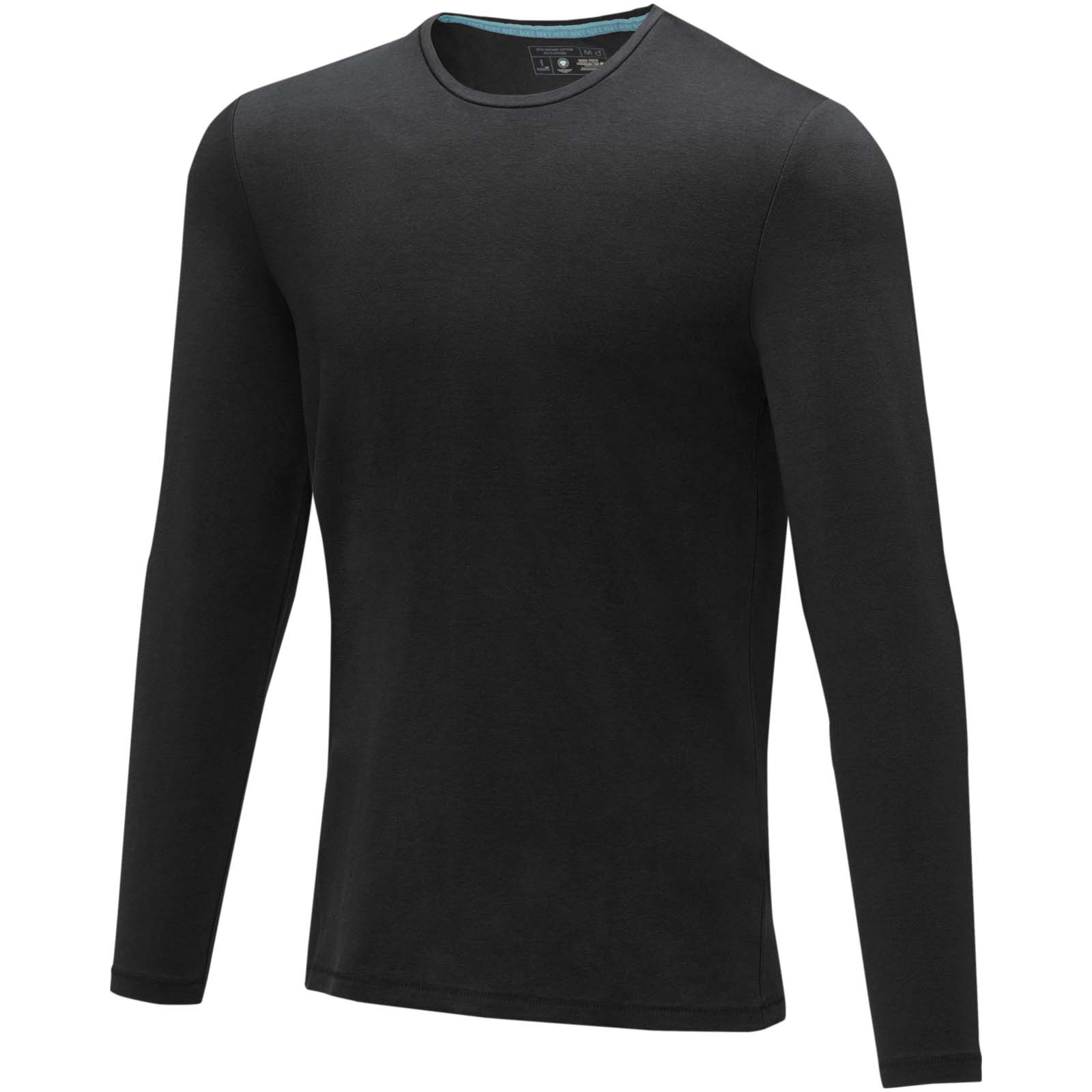 T-shirt bio manches longues homme Ponoka — Noir L