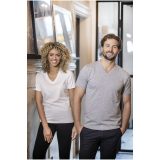 Vue 4 de T-shirt Somoto manches courtes col V femme