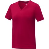 Vue 5 de T-shirt Somoto manches courtes col V femme