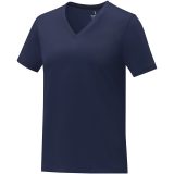 Vue 9 de T-shirt Somoto manches courtes col V femme