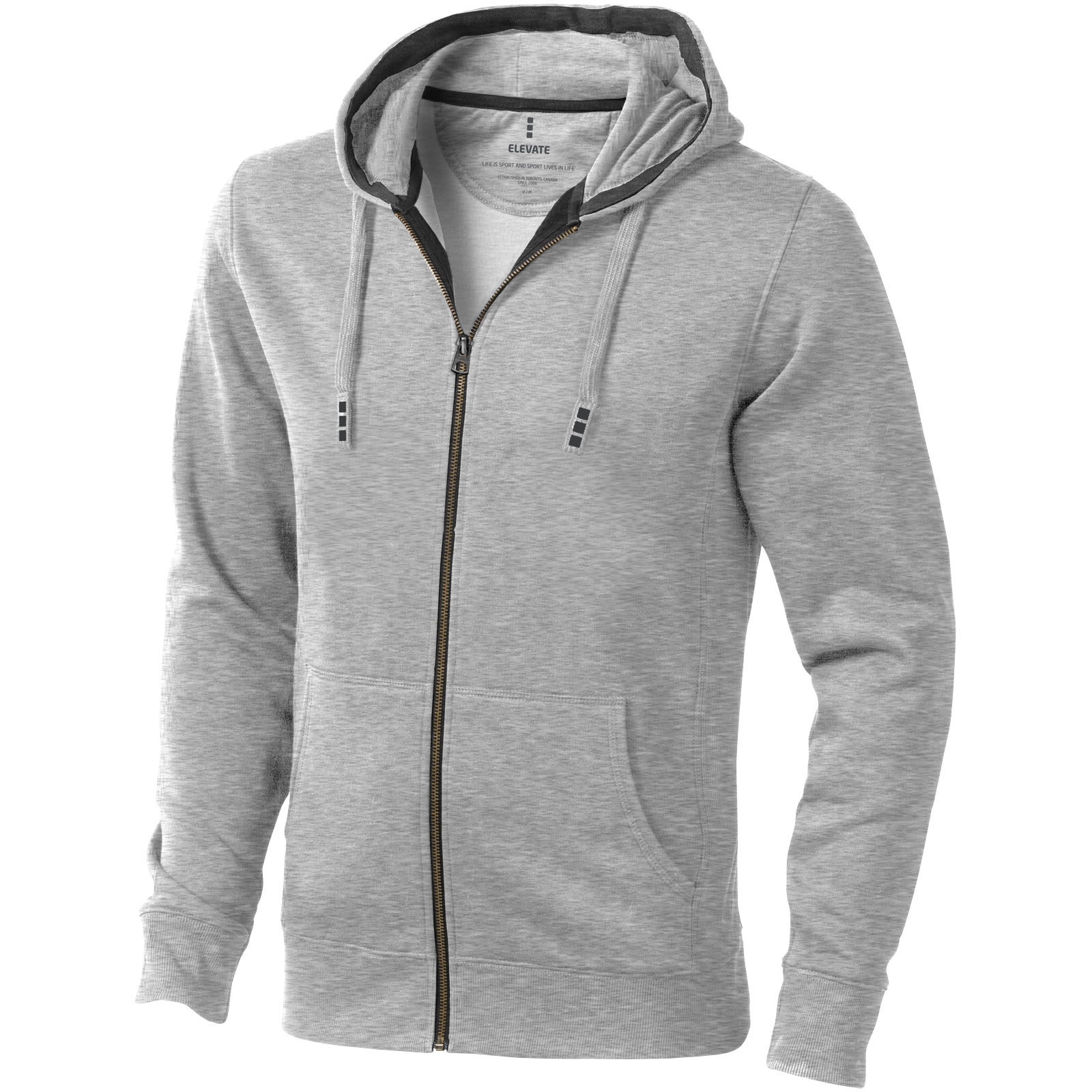 Sweat shirt à capuche full zip unisex de 300 g/m² Arora