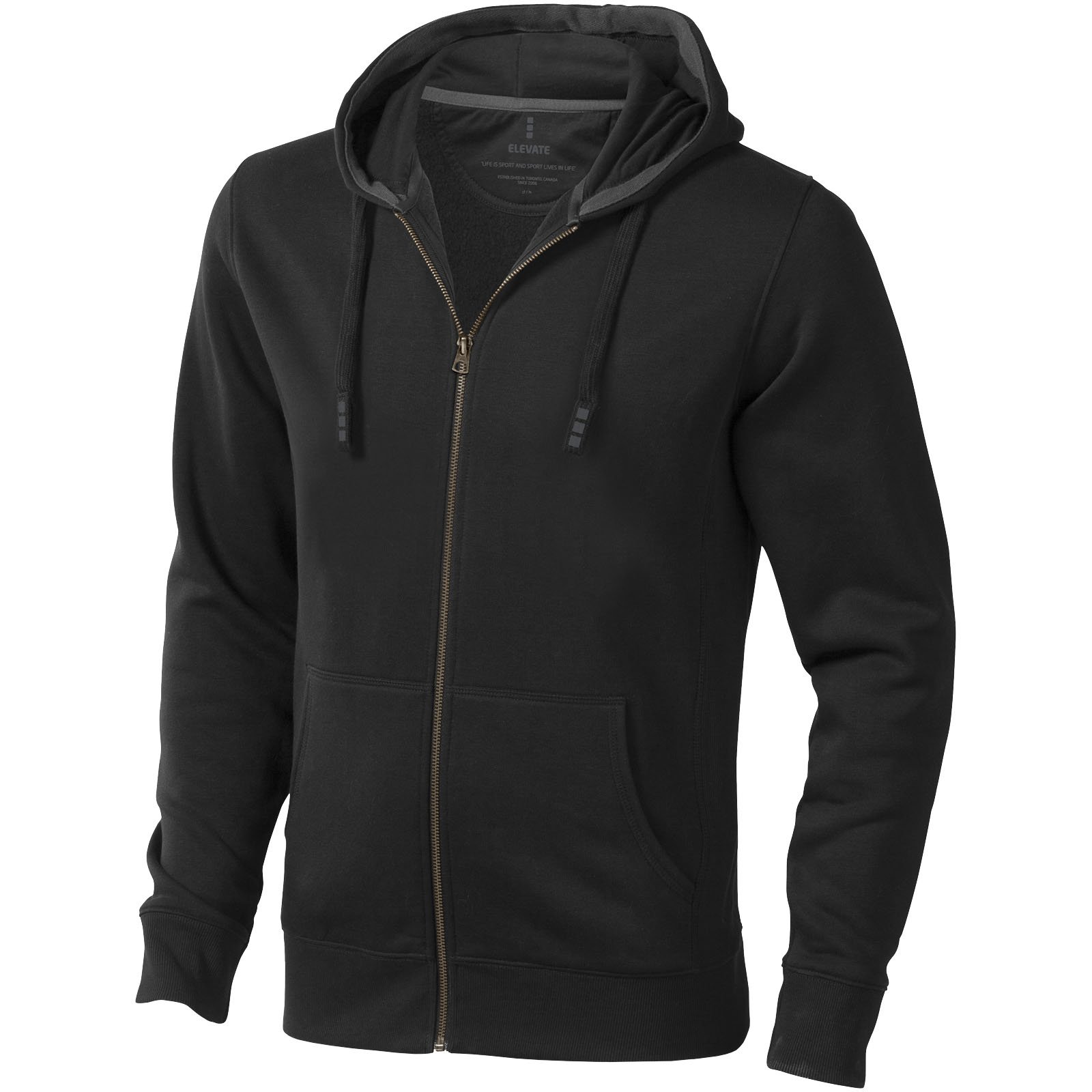 Sweat shirt à capuche full zip unisex de 300 g/m² Arora