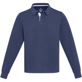 Vue 2 de Sweatshirt de rugbyen coton organique Clyde unisexe