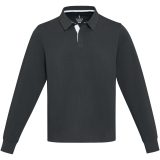 Vue 2 de Sweatshirt de rugbyen coton organique Clyde unisexe