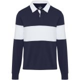 Vue 2 de Sweatshirt de rugbyen coton organique Clyde unisexe