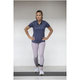 Vue 6 de Polo de 105 g/m² Deimos en tissu léger et à manches courtes pour femme