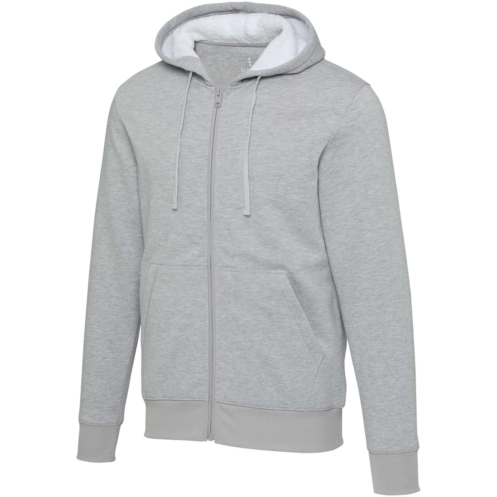 Sweat à capuche sherpa de 320 g/m² Natron intégralement zippé