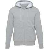 Vue 2 de Sweat à capuche sherpa de 320 g/m² Natron intégralement zippé