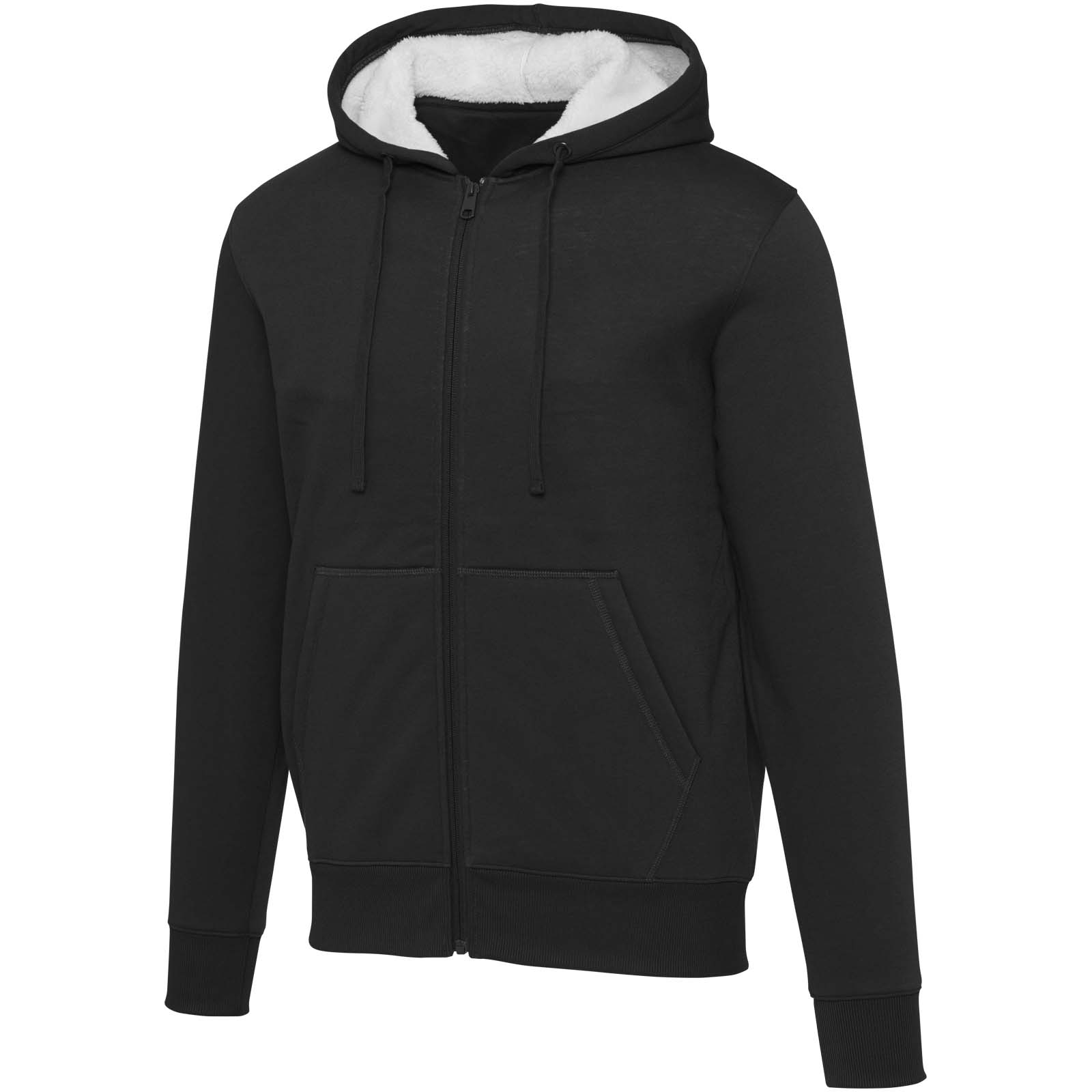 Sweat à capuche sherpa de 320 g/m² Natron intégralement zippé