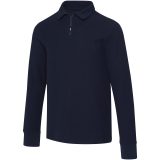Vue 5 de Polo unisexe de 245 g/m² Apollo à manches longues et demi fermeture éclair