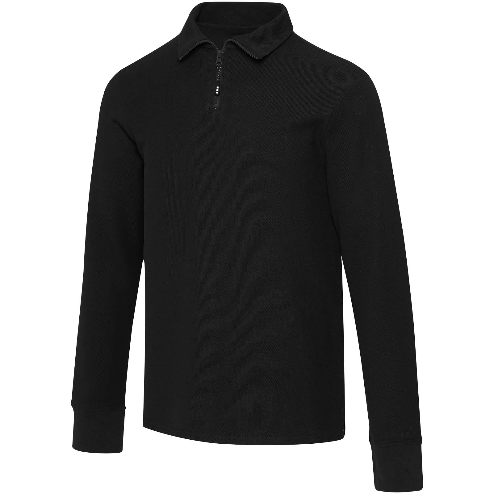 Polo unisexe de 245 g/m² Apollo à manches longues et demi fermeture éclair