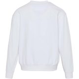Vue 3 de Pull unisexe OCS en coton bio oversize à col rond Boris de 280 g/m2