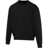Vue 9 de Pull unisexe OCS en coton bio oversize à col rond Boris de 280 g/m2
