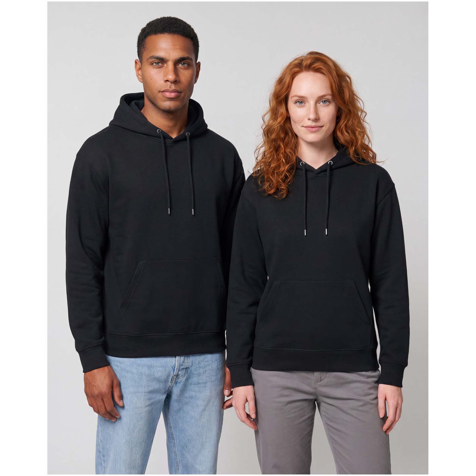 Sweat à capuche oversize unisexe en coton bio certifié OCS Boris de 280 g/m2