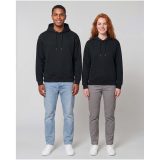 Vue 6 de Sweat à capuche oversize unisexe en coton bio certifié OCS Boris de 280 g/m2