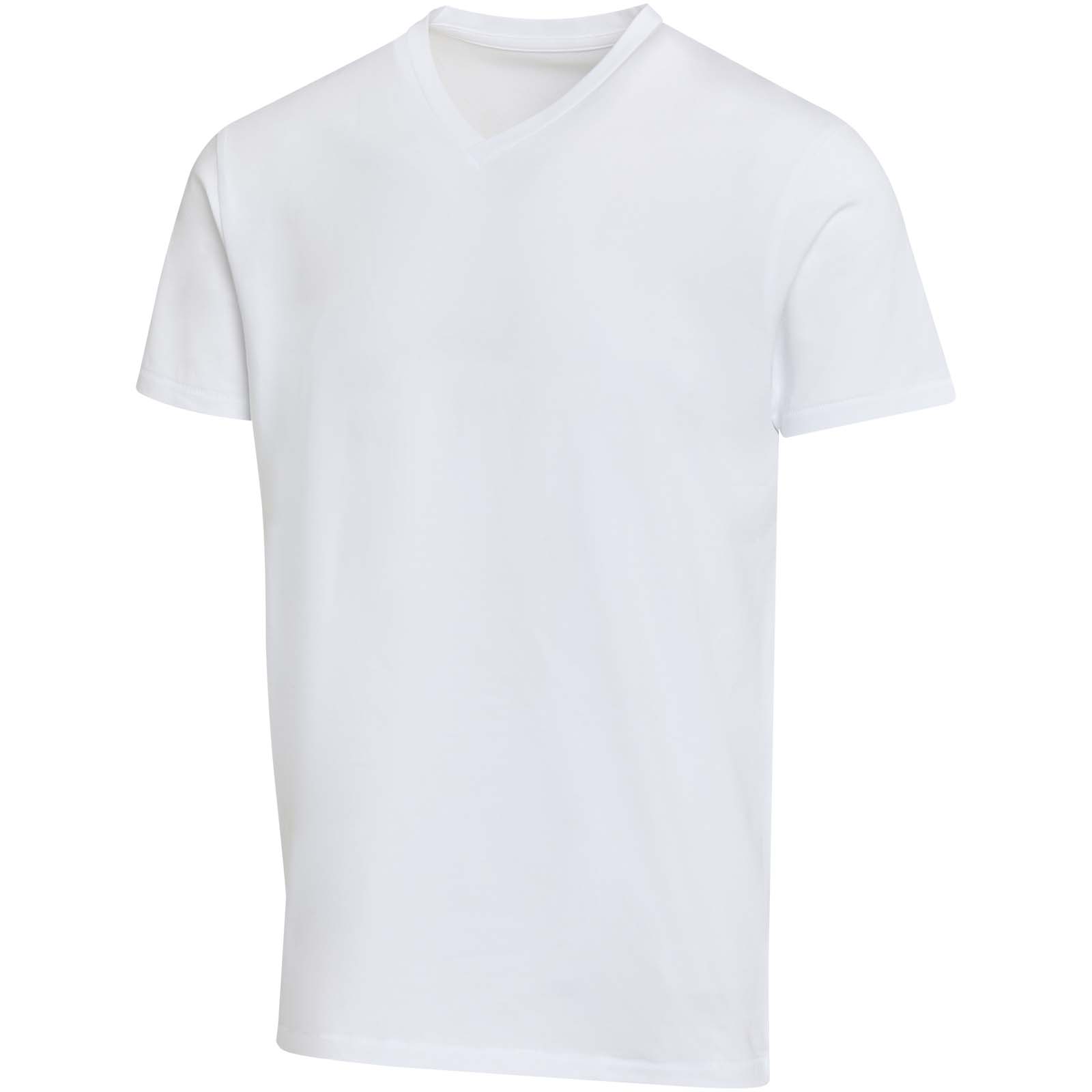 T-shirt unisexe en coton bio certifié OCS Balfour à manches courtes et col en V de 200 g/m²