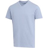 Vue 1 de T-shirt unisexe en coton bio certifié OCS Balfour à manches courtes et col en V de 200 g/m²