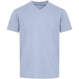 Vue 2 de T-shirt unisexe en coton bio certifié OCS Balfour à manches courtes et col en V de 200 g/m²