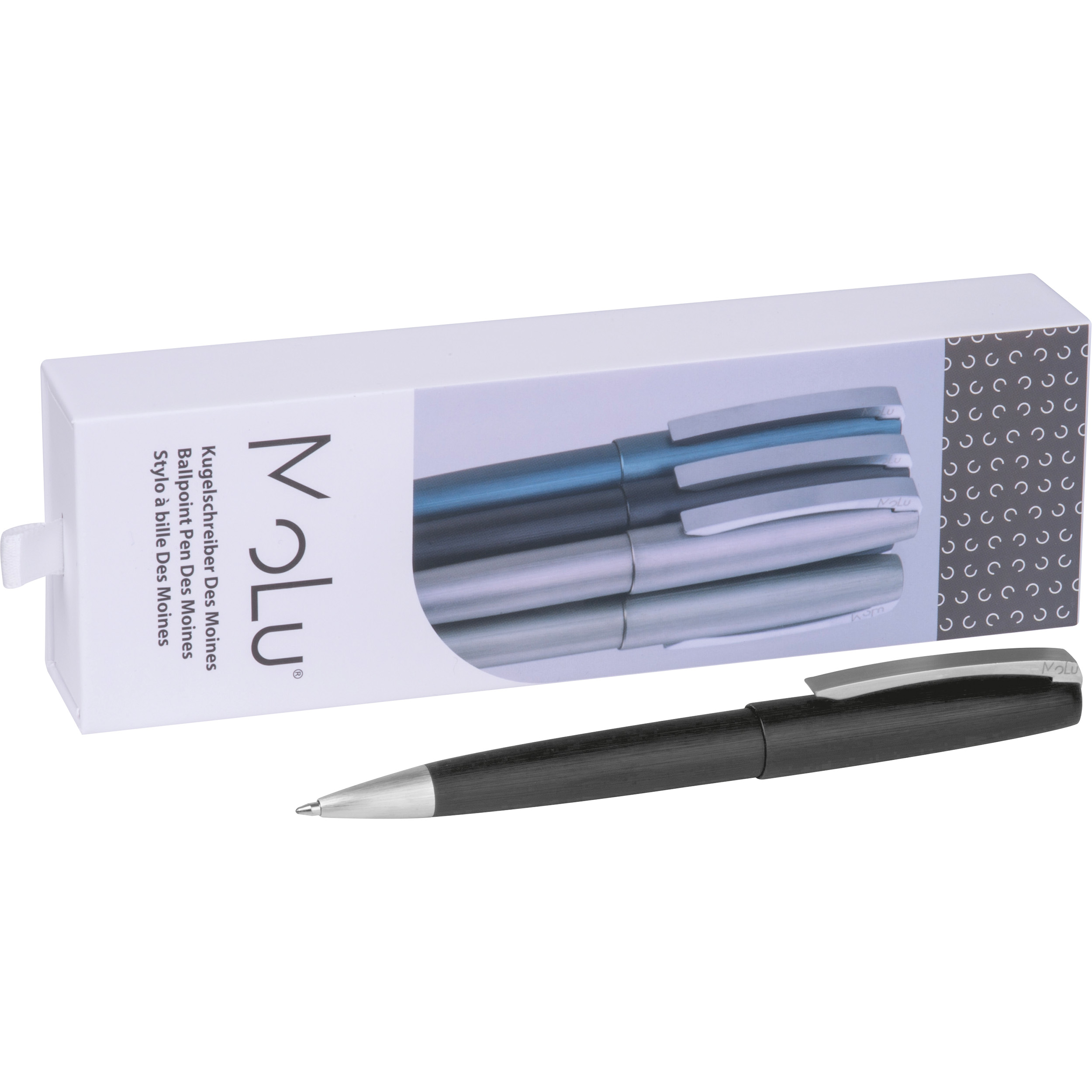 MoLu Stylo à bille métallique Des Moines