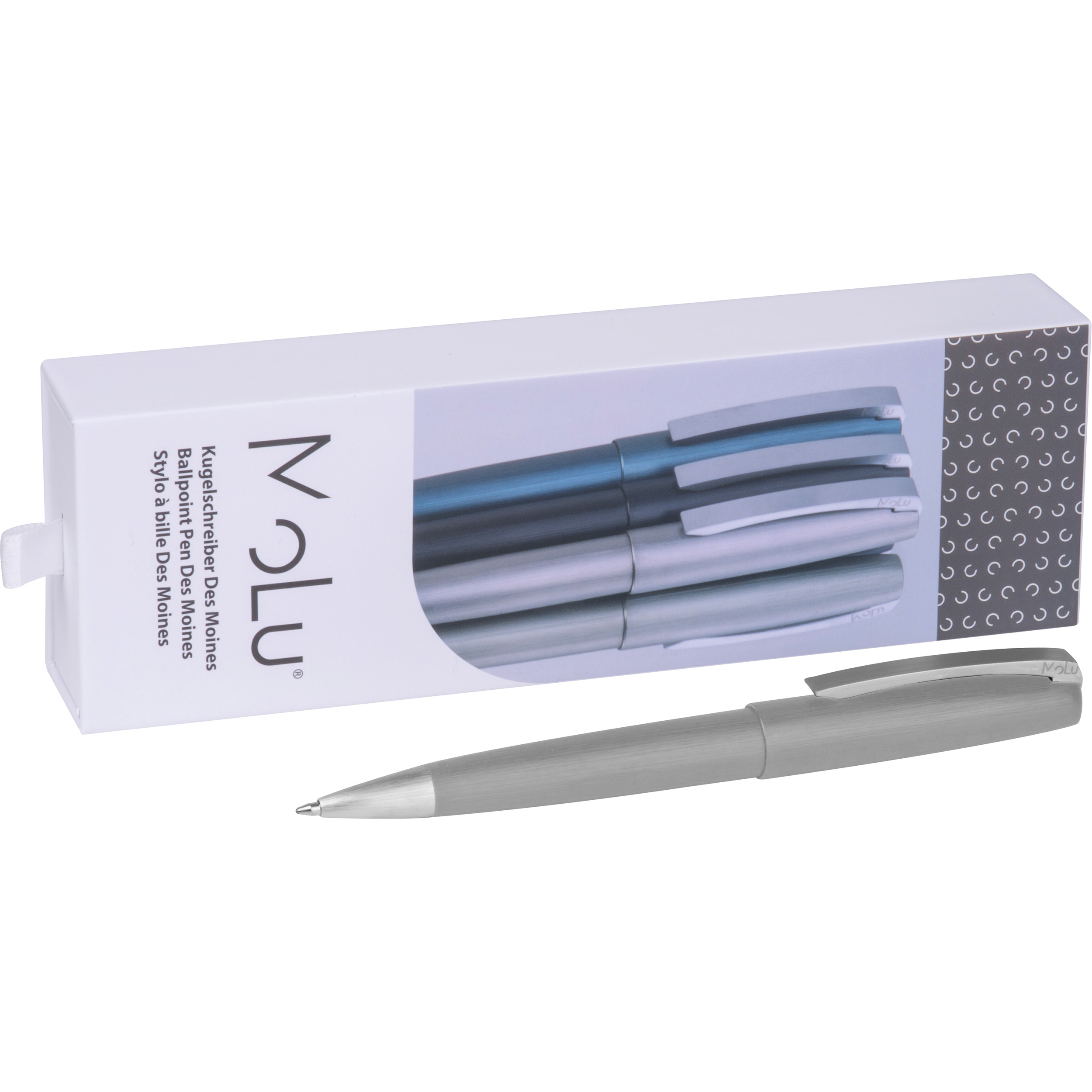MoLu Stylo à bille métallique Des Moines