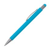 Vue 2 de Stylo à bille en métal avec stylet Rio