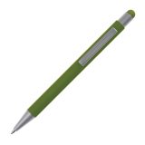Vue 3 de Stylo à bille en métal avec stylet Rio