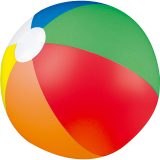 Vue 1 de Ballon de plage multicolor Palm Springs“