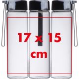 Vue 5 de Bouteille en verre avec couvercle en PP Sevilla