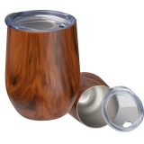 Vue 1 de Gobelet en acier avec optique en bois Brighton
