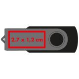 Vue 4 de Clé USB Liège 16 GB
