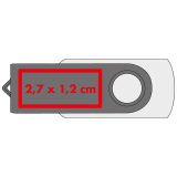 Vue 2 de Clé USB Liège 32 GB