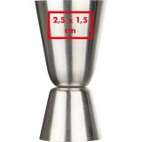 Vue 3 de Gobelet doseur 2cl et 4cl Linz