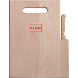 Vue 3 de Planche en bois avec couteau Lizzano