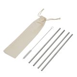 Vue 1 de DRINK FRIENDLY - Kit de paille en acier inoxydable