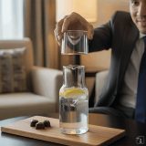 Vue 8 de CALMY - Carafe en verre avec verre