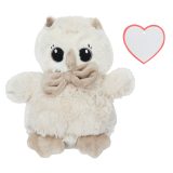 Vue 2 de HELGA - Hibou en peluche
