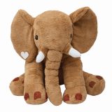 Vue 2 de LOUNIS - Grande peluche éléphant