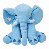 Vue 1 de LOUNIS - Grande peluche éléphant