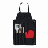 Vue 2 de GREAT BBQ - Tablier avec couverts de barbecue