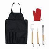 Vue 3 de GREAT BBQ - Tablier avec couverts de barbecue