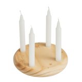 Vue 1 de 4-CHRISTMAS - Petite couronne de l’Avent en bois