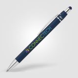 Vue 1 de Orbit Spinner Stylo en métal chromé avec stylet