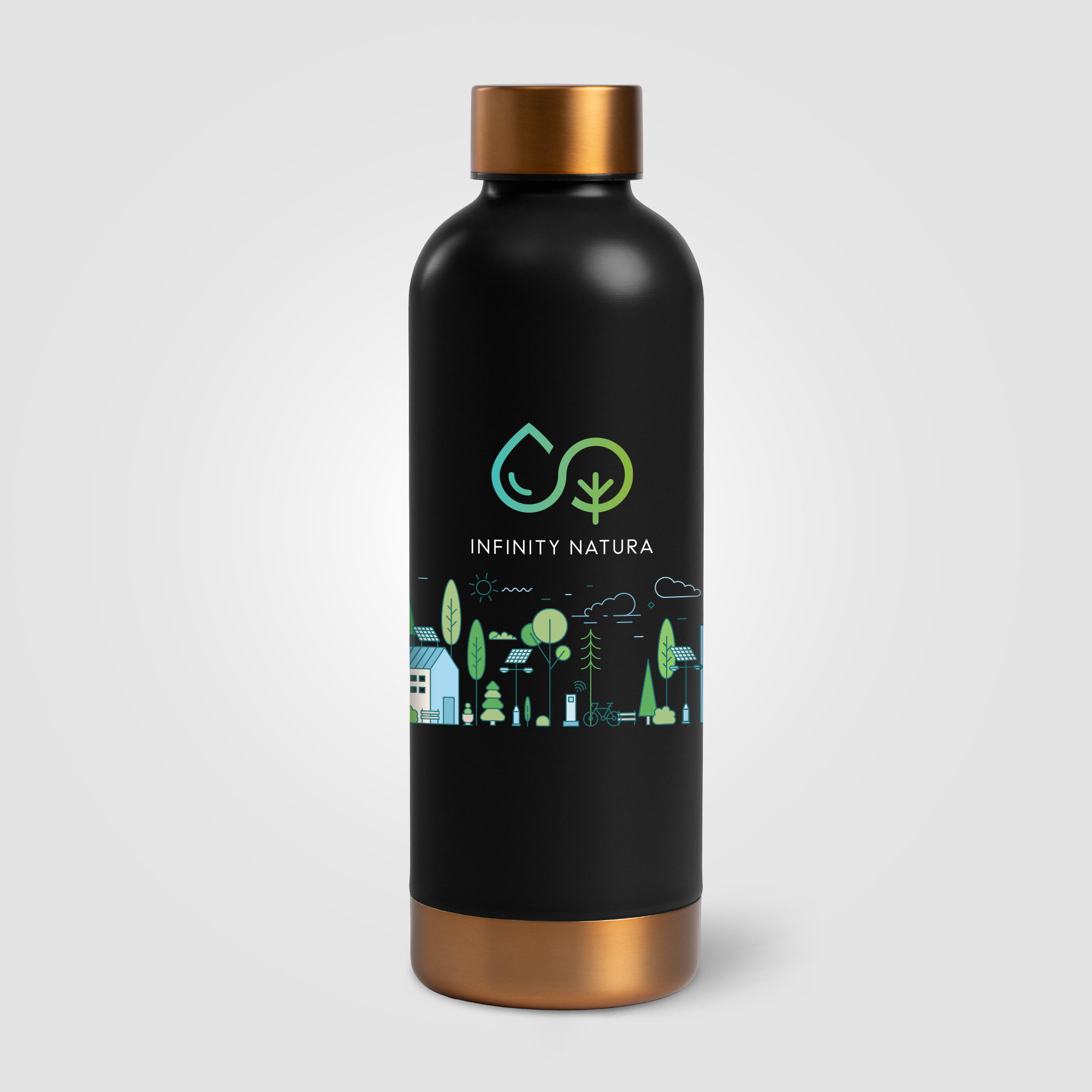 Astrid - 530 ml Bouteille en acier inoxydable à double paroi