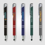 Vue 3 de Stylo en métal Crosby pointe stylet