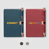 Vue 3 de Coffret Bloc-notes et stylo Crosby en Rose Gold