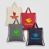 Vue 3 de Palma - sac à cordon en coton recyclé Sac à cordon en coton recyclé 140 gsm